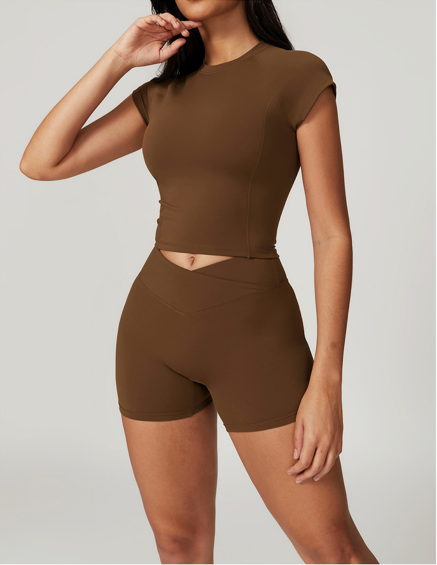 Lunair Form – Fitted Cap Sleeve Short Set