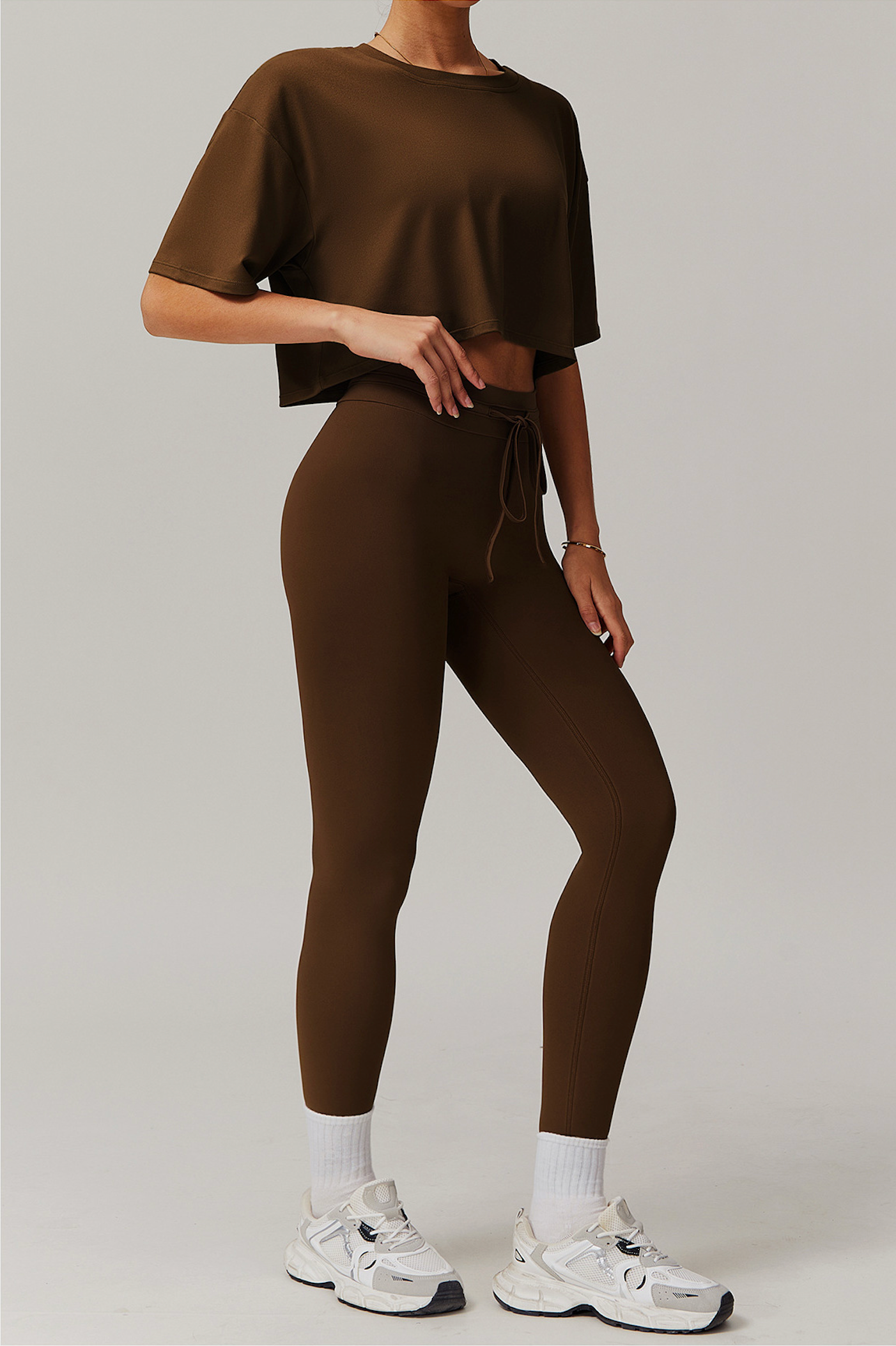 Ease Box – Cropped Boxy T-Shirt Legging Set