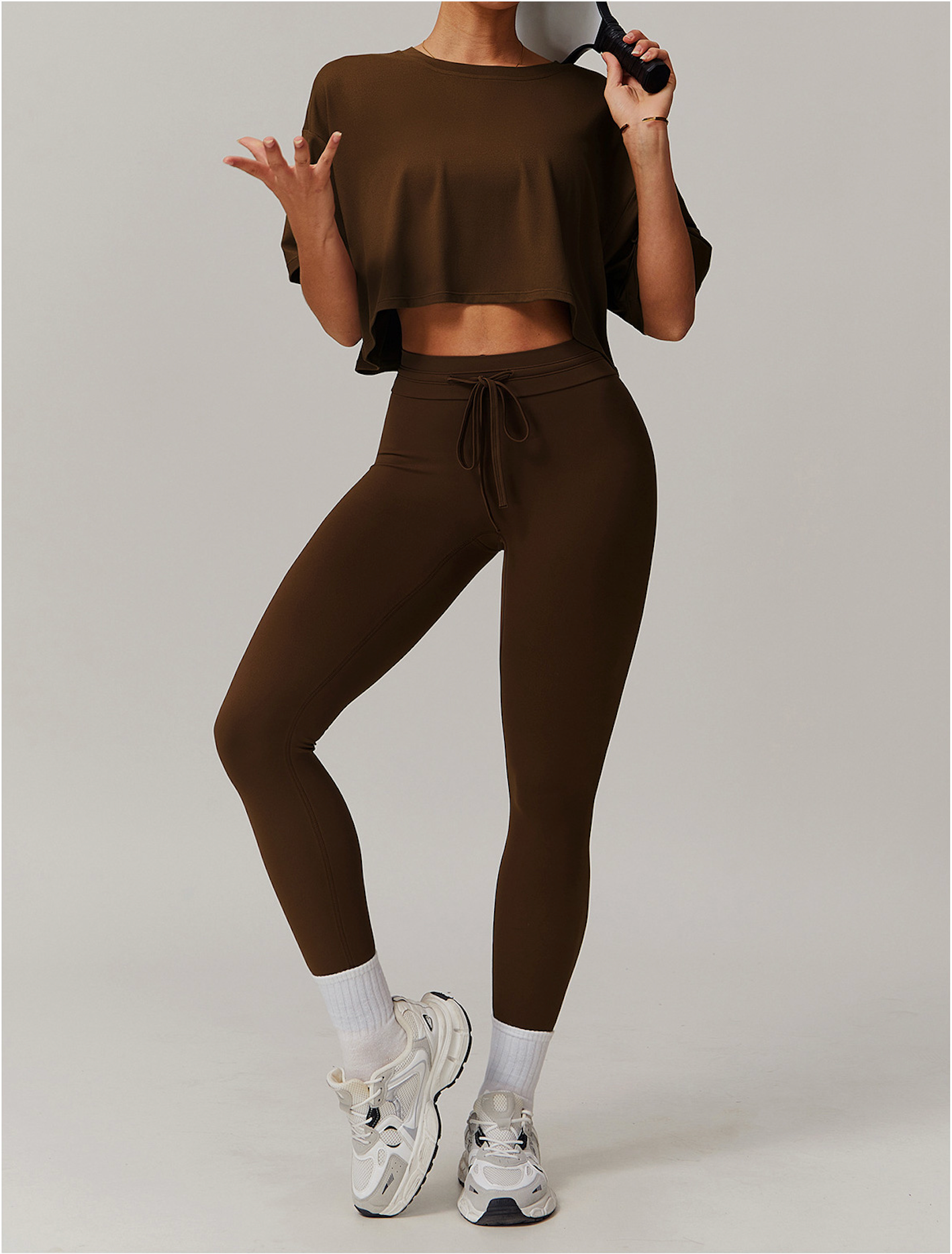 Ease Box – Cropped Boxy T-Shirt Legging Set