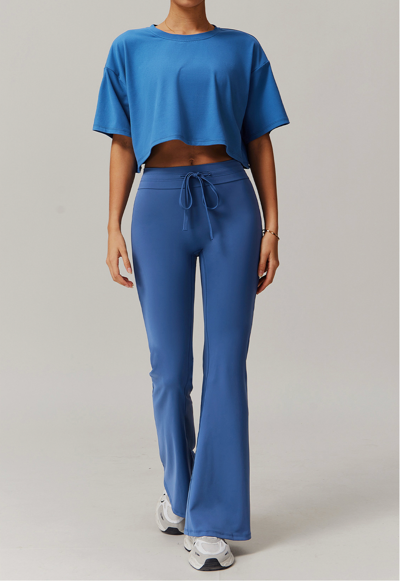 Ease Flare – Cropped Boxy T-Shirt Flare Pant Set