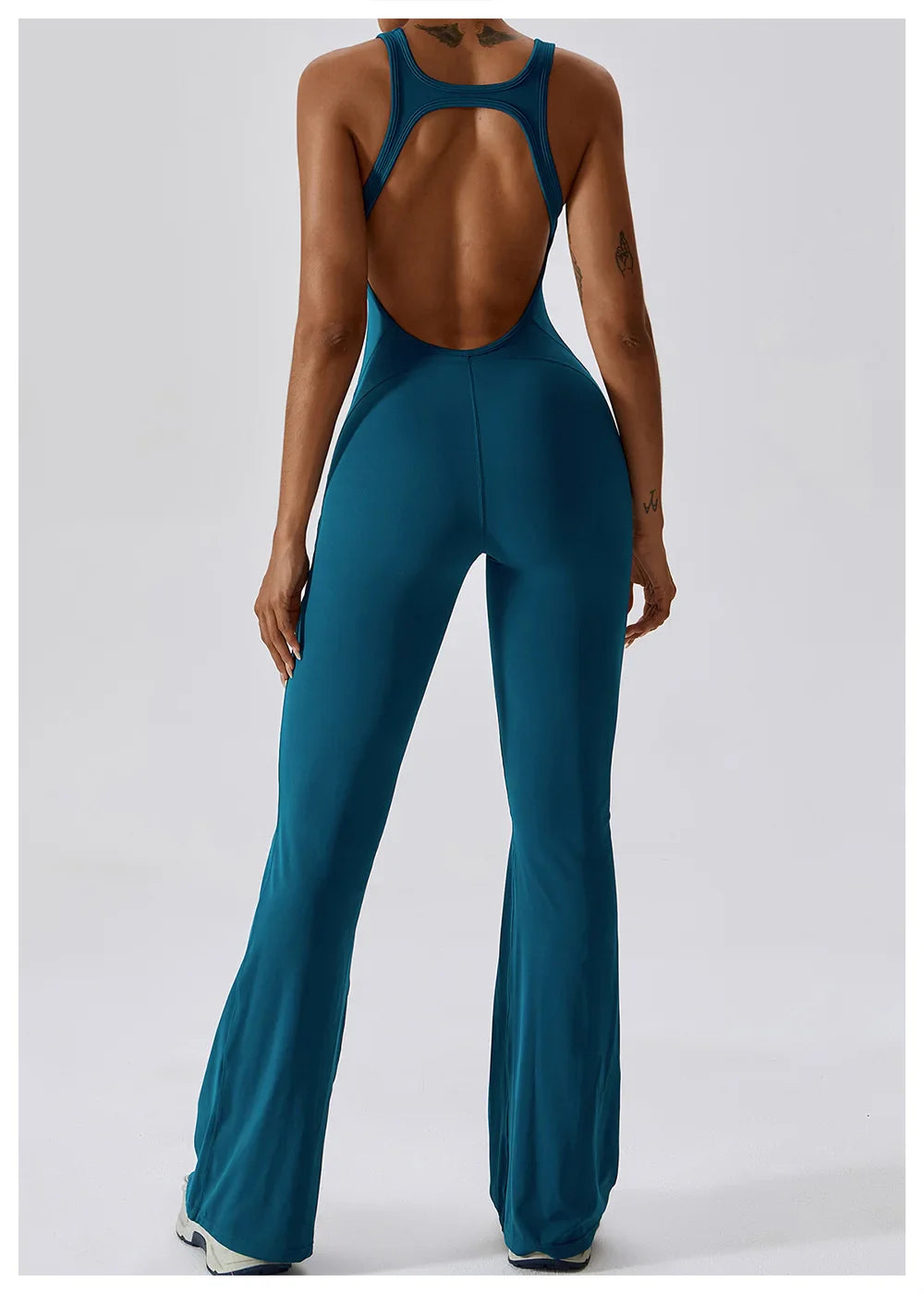 Eclipse Flow – Open Back Flare Unitard