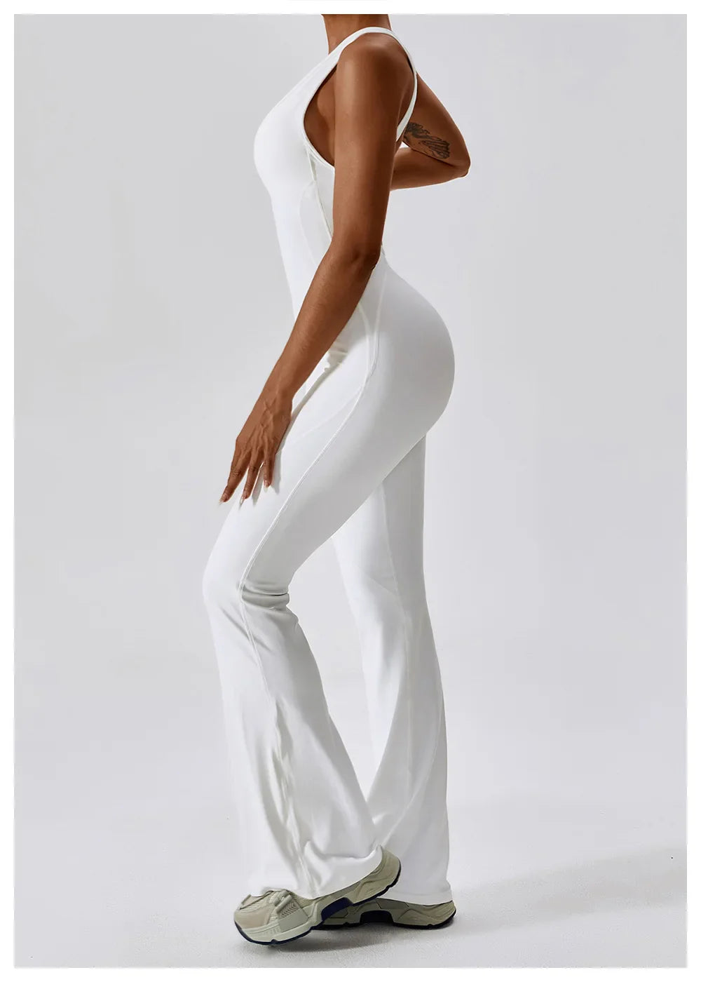 Eclipse Flow – Open Back Flare Unitard