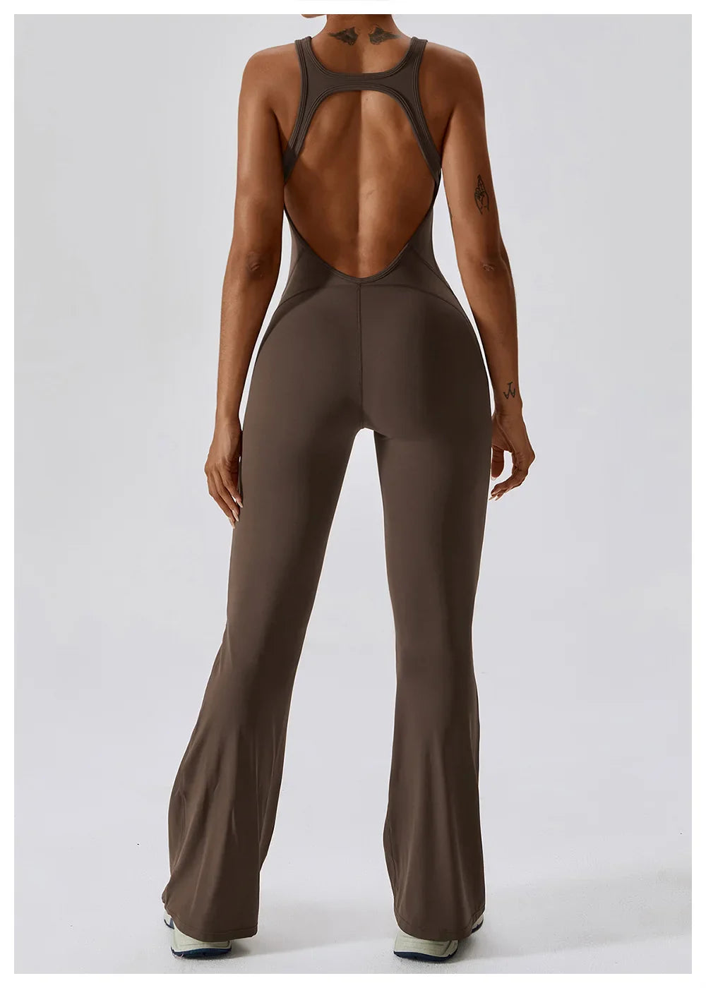 Eclipse Flow – Open Back Flare Unitard
