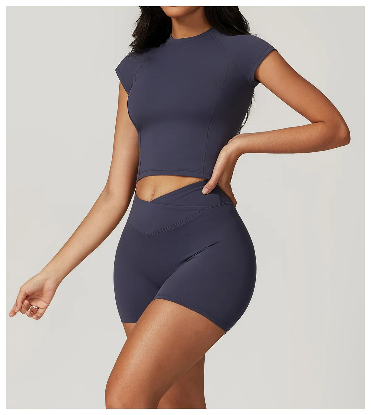 Align Tee – Sculpted Crop Training Top