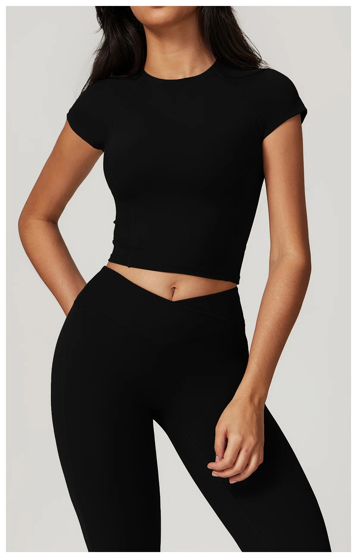 Align Tee – Sculpted Crop Training Top