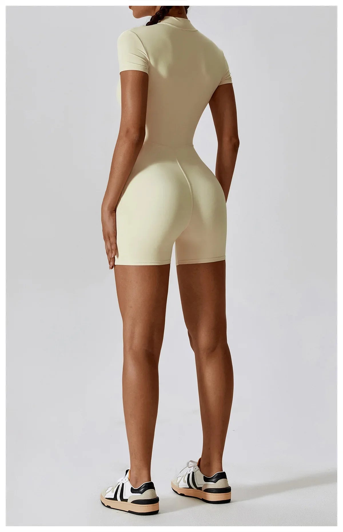SculptZip Suit – Short Sleeve Zip-Up One Piece