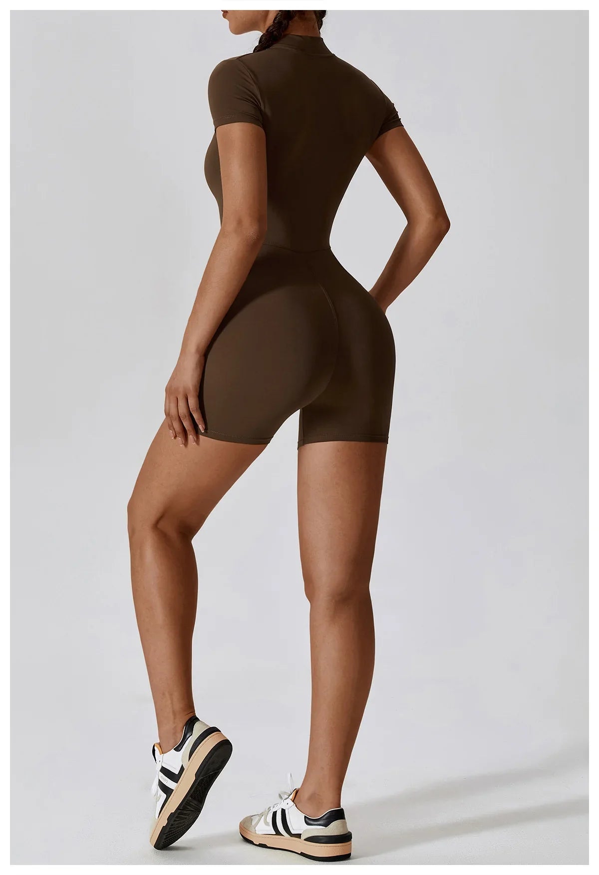 SculptZip Suit – Short Sleeve Zip-Up One Piece