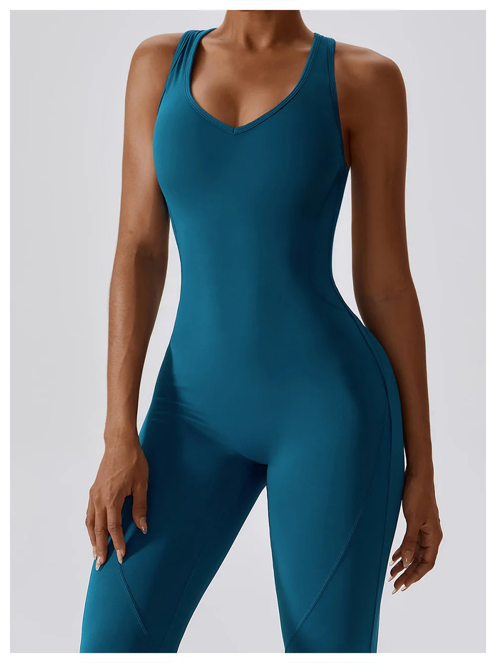 Nova–Flare Unitard Aqua Intense