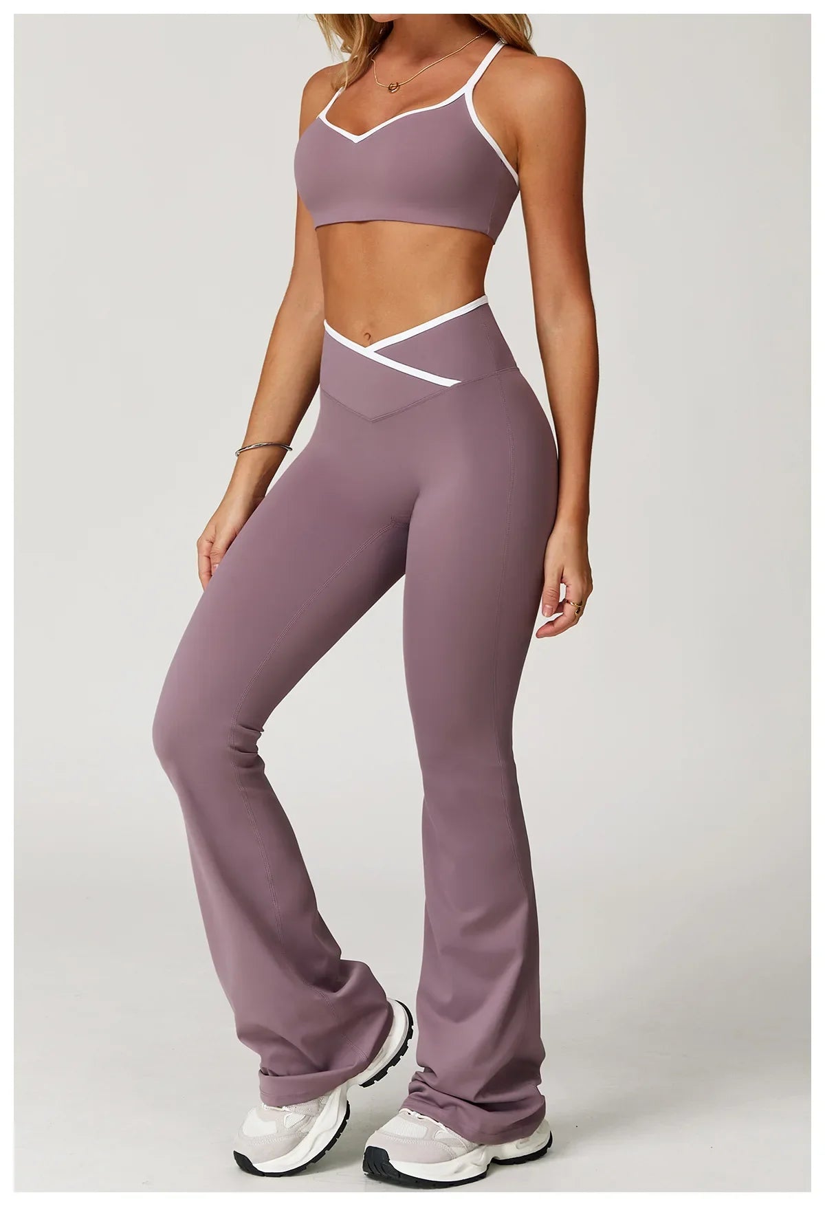 Vibe-Contrast Bra Muted Rose