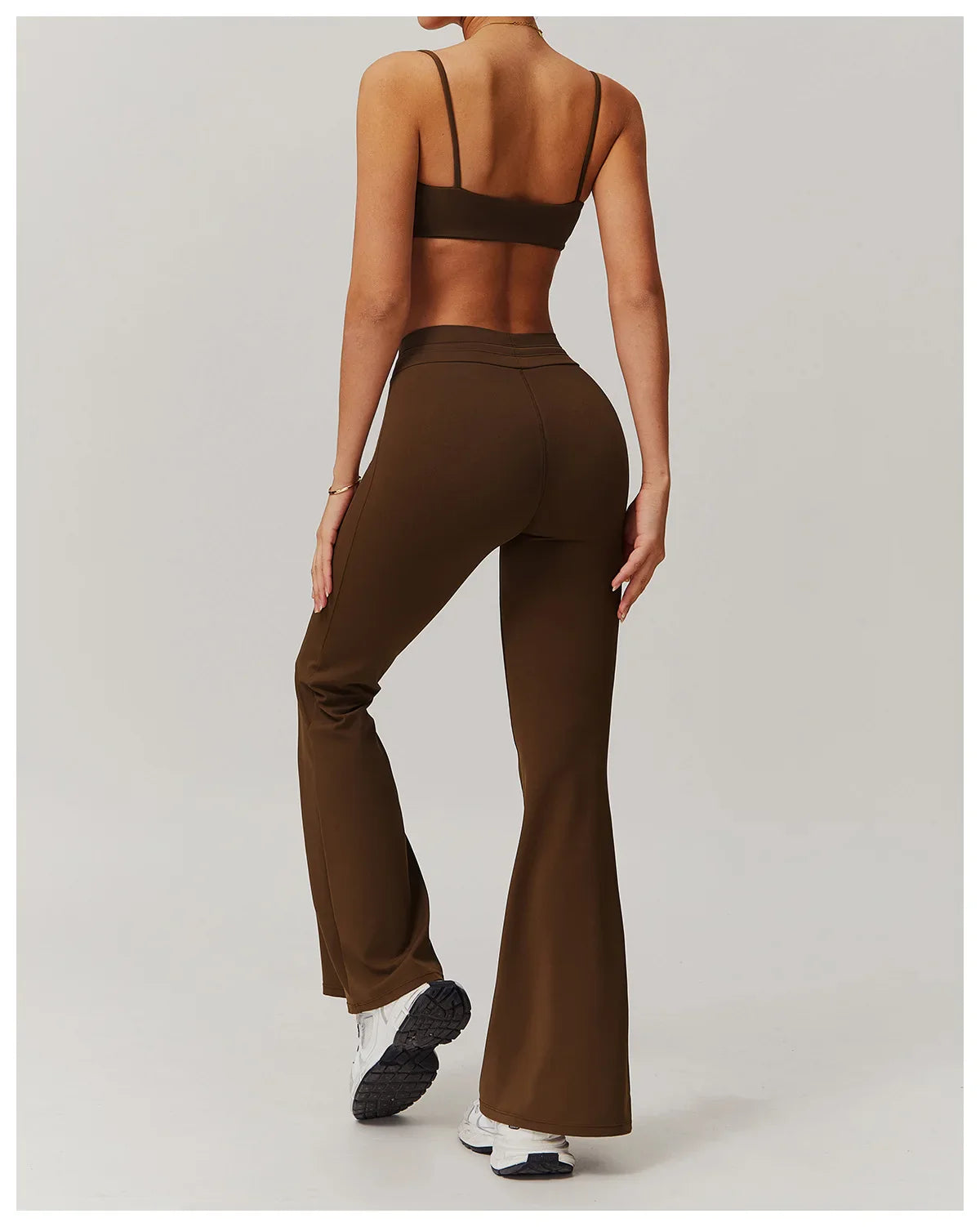 Ease Flare – Drawstring Scoop Back Flared Set