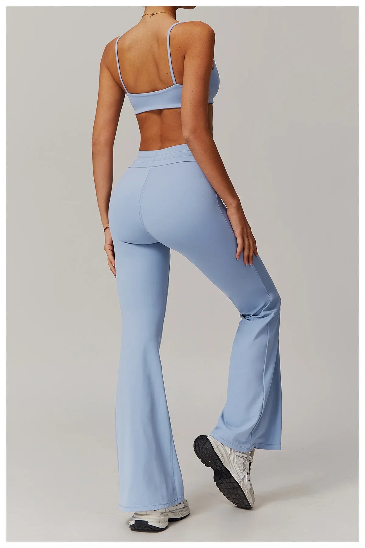 Ease Flare – Drawstring Scoop Back Flared Set