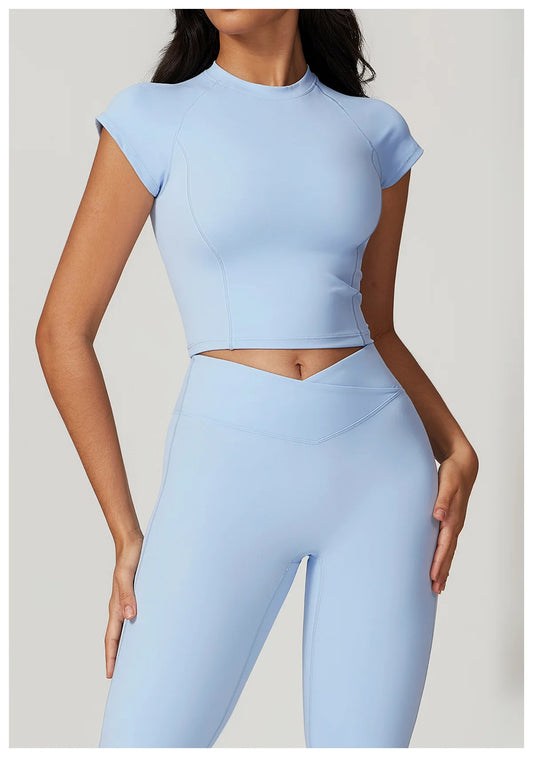 Align Tee – Sculpted Crop Training Top