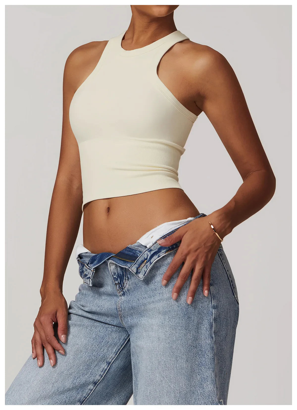 Sculpt-Seamless Tank Lunar Vanilla