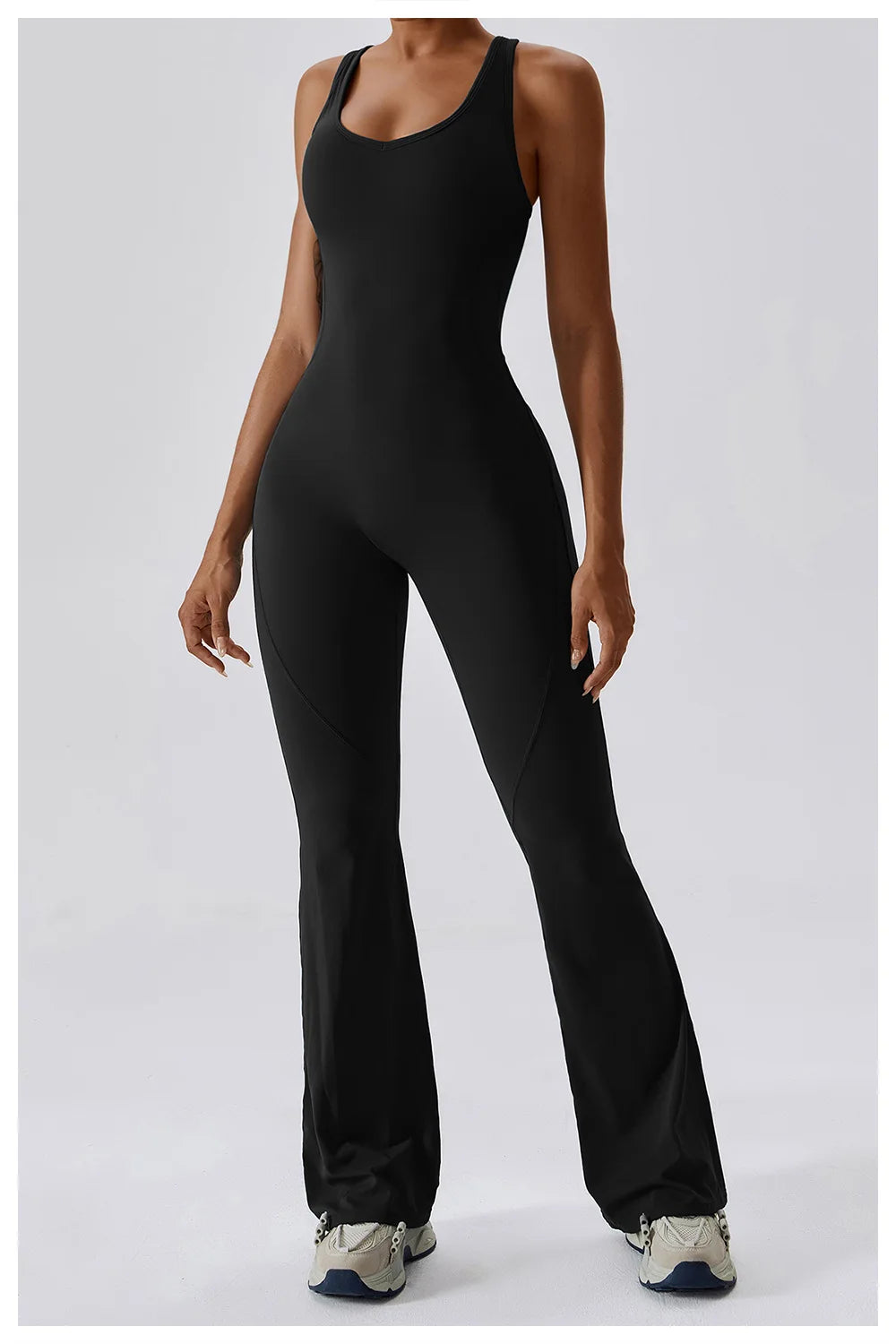 Eclipse Flow – Open Back Flare Unitard