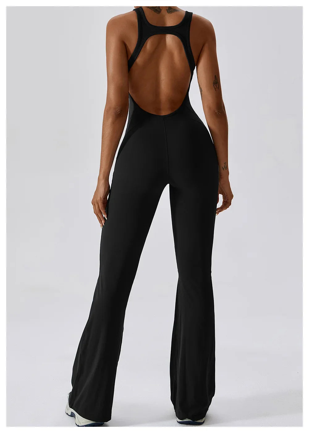 Eclipse Flow – Open Back Flare Unitard