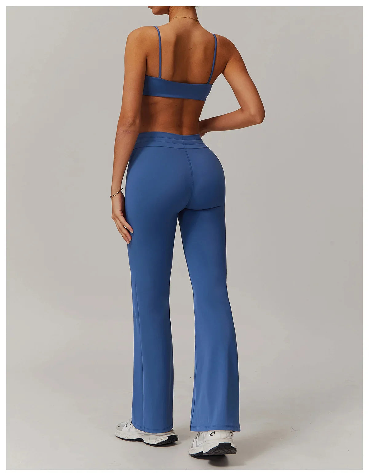 Ease Flare – Drawstring Scoop Back Flared Set