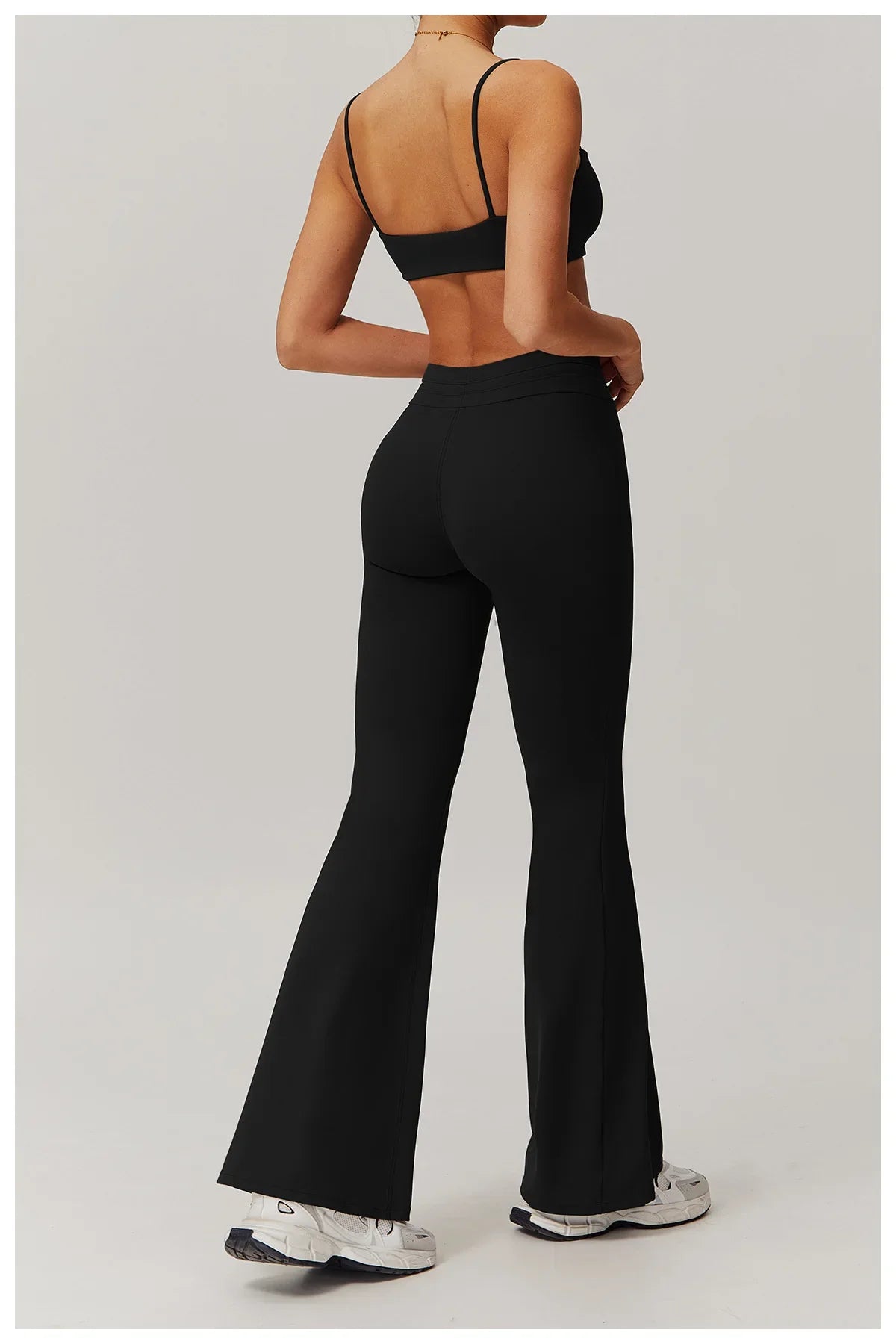 Ease Flare – Drawstring Scoop Back Flared Set