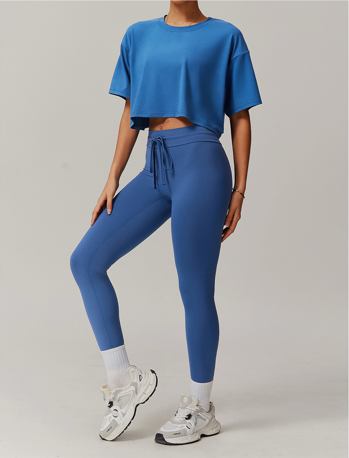 Ease Box – Cropped Boxy T-Shirt Legging Set