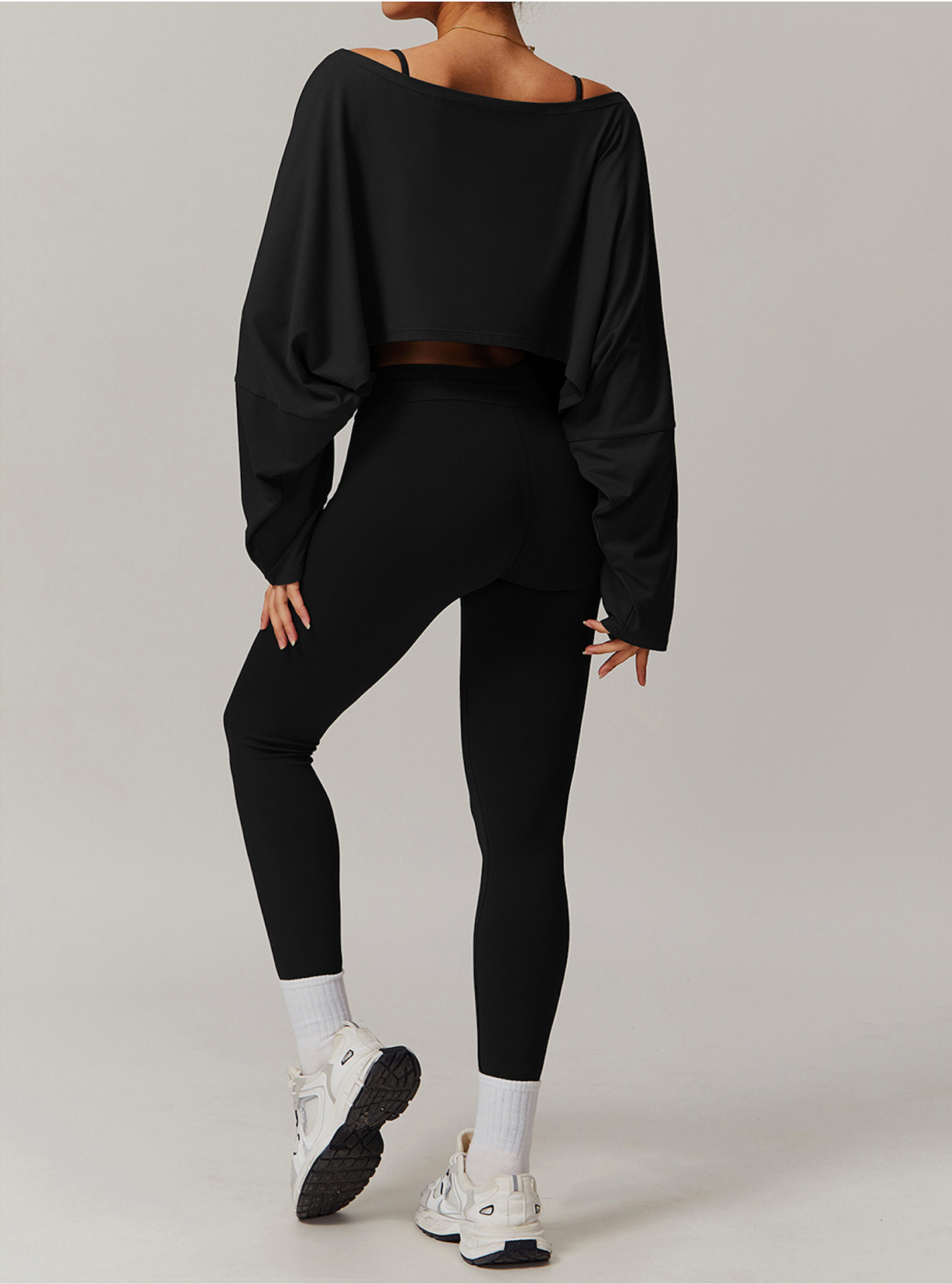 Ease Drape – Off Shoulder Tee & Legging Set