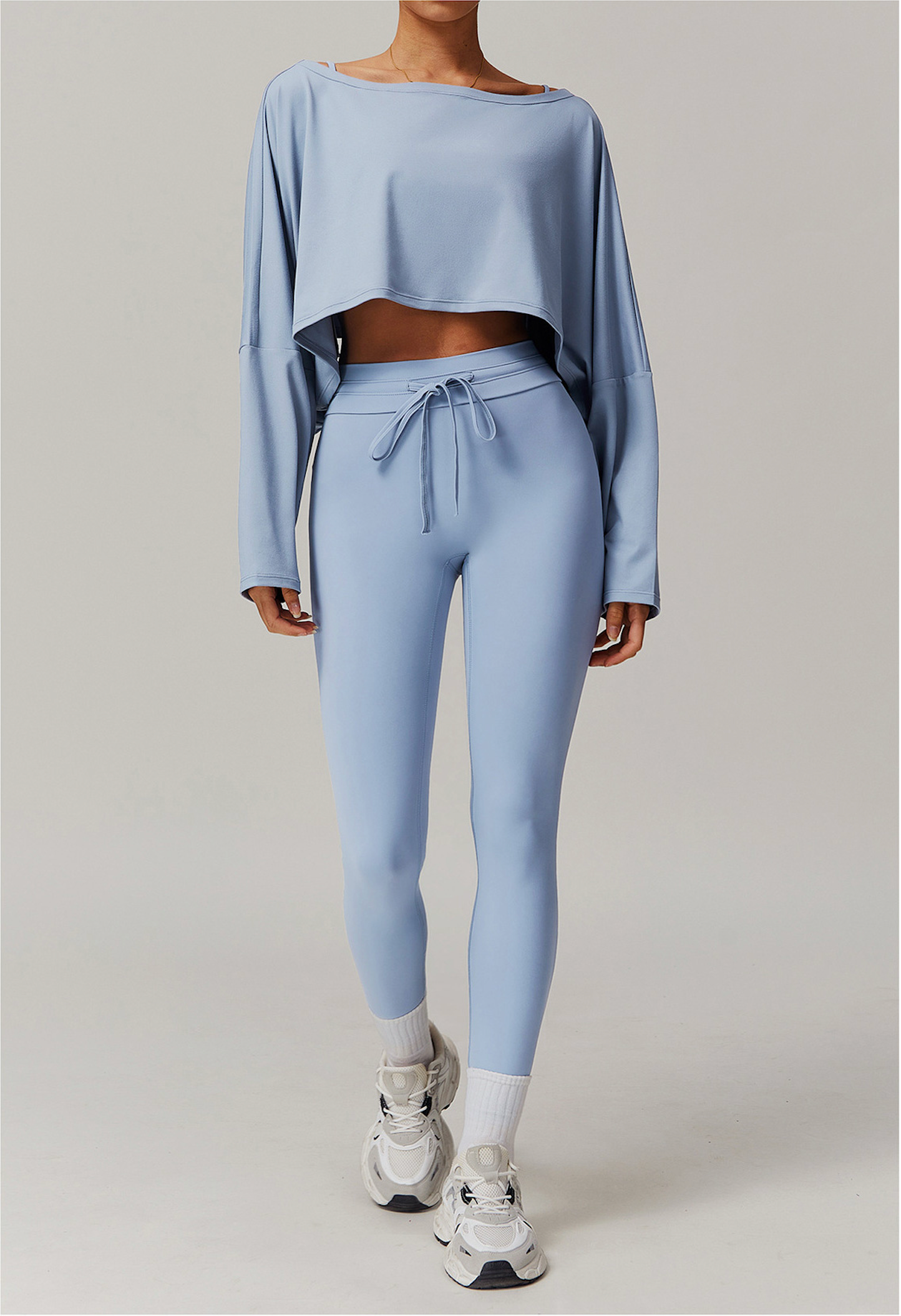Ease Drape – Off Shoulder Tee & Legging Set