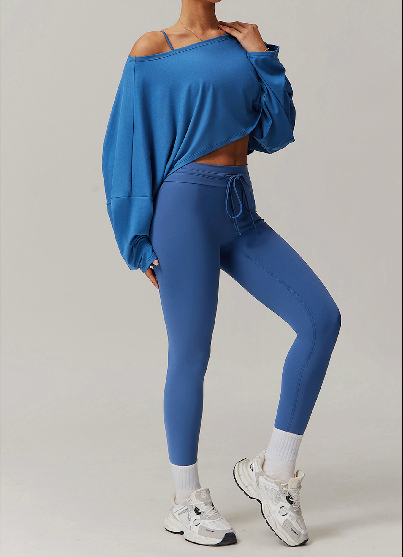 Ease Drape – Off Shoulder Tee & Legging Set