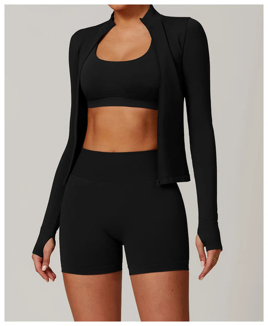 Muse-Long Sleeve Jacket Essential Noir