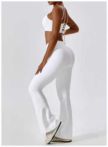 Nova Lace Flare – Strappy Back Flared Set