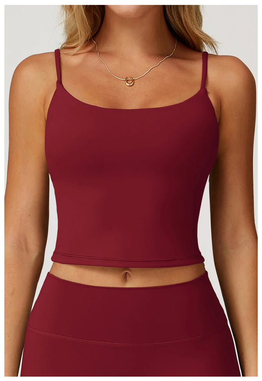 Muse-Sculpted Top Crimson Depth