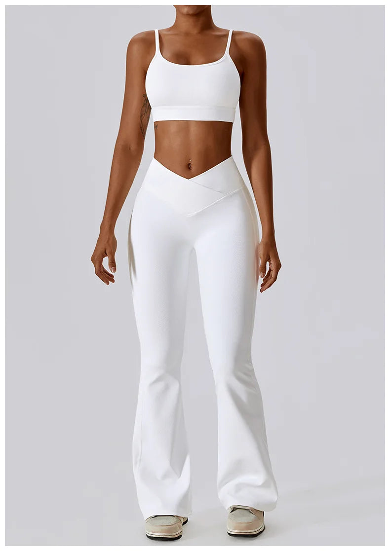 Nova Lace Flare – Strappy Back Flared Set