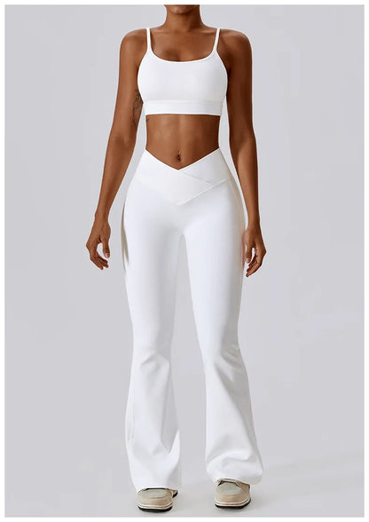Nova Lace Flare – Strappy Back Flared Set