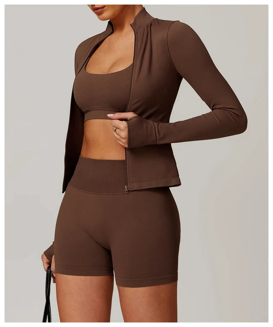 Muse-Long Sleeve Jacket Vivid Cacao